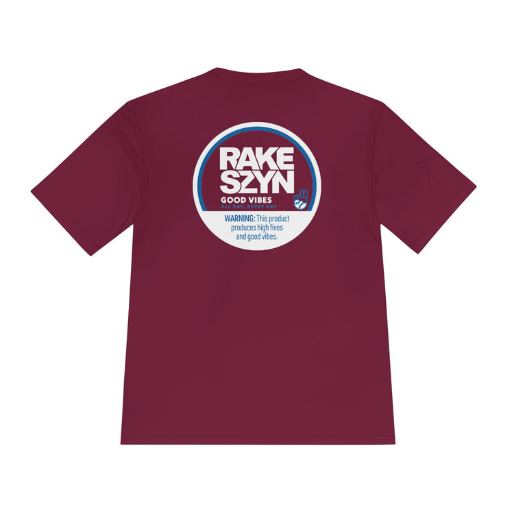Rake SZYN Dry Fit Tee - Rake Baseball Company - RAKE BASEBALL | BASEBALL T-SHIRT | BASEBALL CLOTHING | GOOD VIBES ONLY