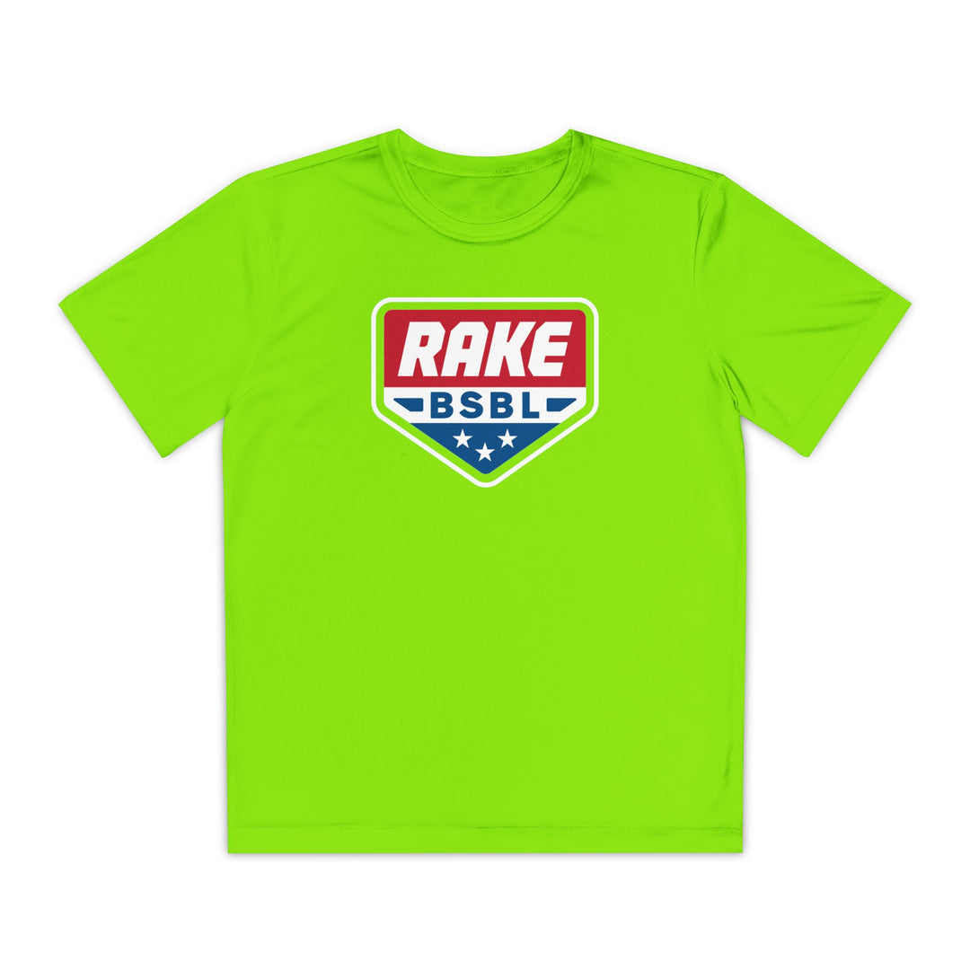 Kids Rake Flag Plate Dry Fit Tee