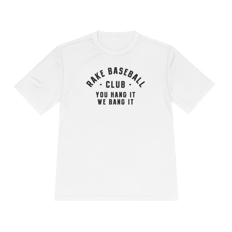 Rake Baseball Club Dry Fit Tee - Rake Baseball Company - RAKE BASEBALL | BASEBALL T-SHIRT | BASEBALL CLOTHING | GOOD VIBES ONLY