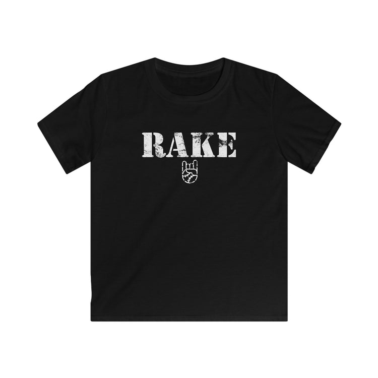 Kids Rake Stencil Tee - Rake Baseball Company - RAKE BASEBALL | BASEBALL T-SHIRT | BASEBALL CLOTHING | GOOD VIBES ONLY