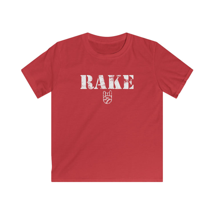 Kids Rake Stencil Tee - Rake Baseball Company - RAKE BASEBALL | BASEBALL T-SHIRT | BASEBALL CLOTHING | GOOD VIBES ONLY