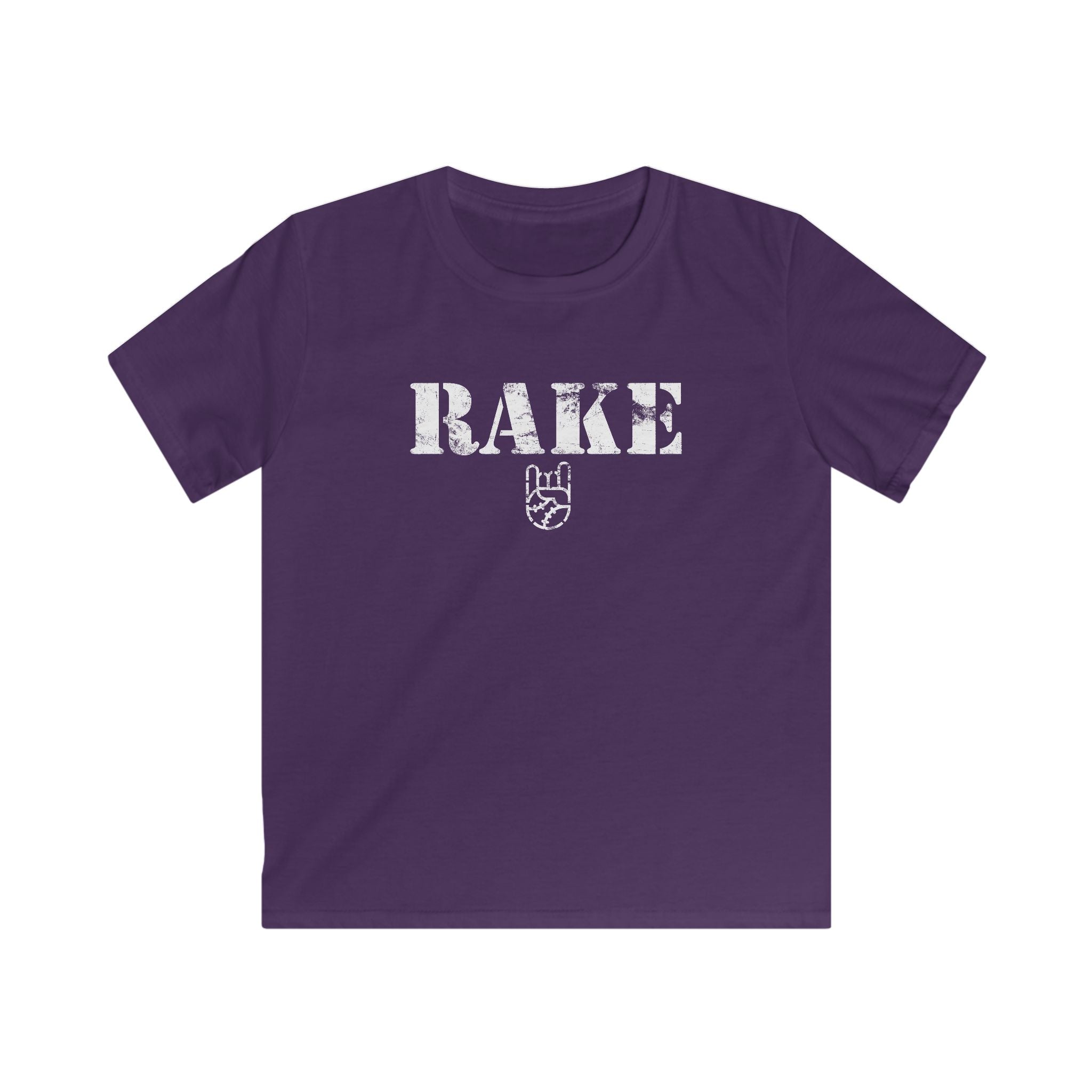 Kids Rake Stencil Tee - Rake Baseball Company - RAKE BASEBALL | BASEBALL T-SHIRT | BASEBALL CLOTHING | GOOD VIBES ONLY