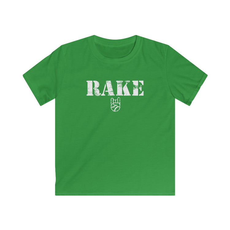 Kids Rake Stencil Tee - Rake Baseball Company - RAKE BASEBALL | BASEBALL T-SHIRT | BASEBALL CLOTHING | GOOD VIBES ONLY