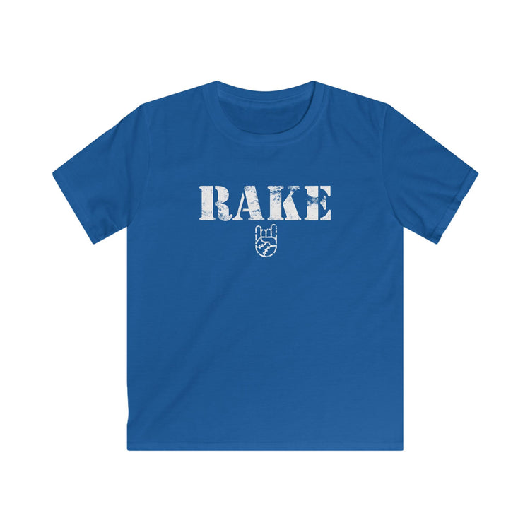 Kids Rake Stencil Tee - Rake Baseball Company - RAKE BASEBALL | BASEBALL T-SHIRT | BASEBALL CLOTHING | GOOD VIBES ONLY