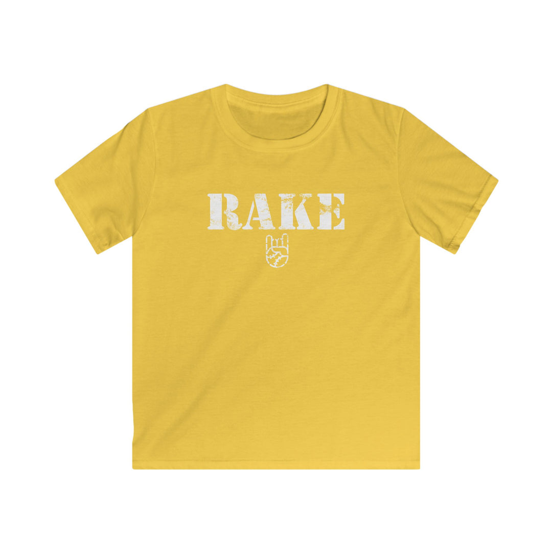 Kids Rake Stencil Tee - Rake Baseball Company - RAKE BASEBALL | BASEBALL T-SHIRT | BASEBALL CLOTHING | GOOD VIBES ONLY