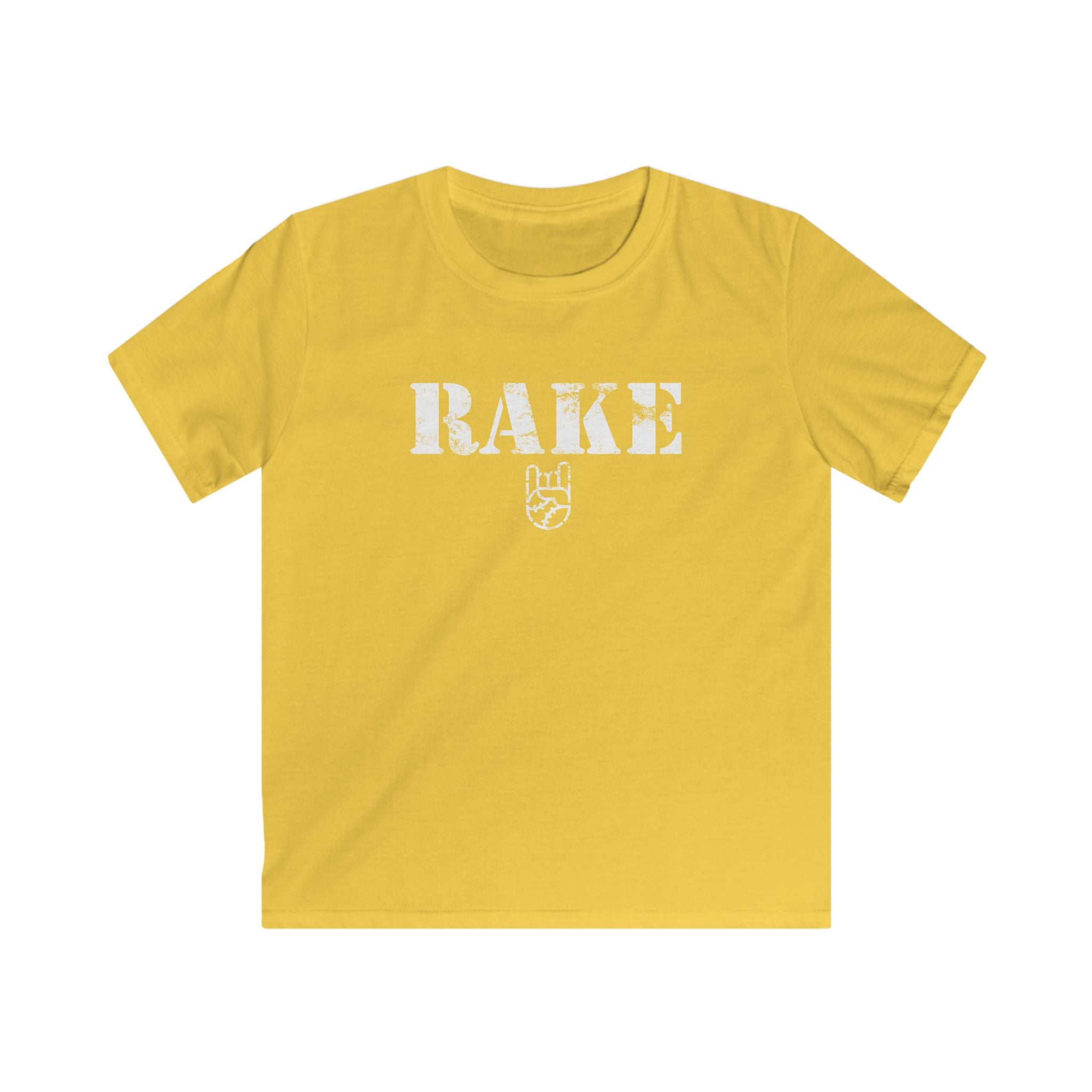 Kids Rake Stencil Tee - Rake Baseball Company - RAKE BASEBALL | BASEBALL T-SHIRT | BASEBALL CLOTHING | GOOD VIBES ONLY