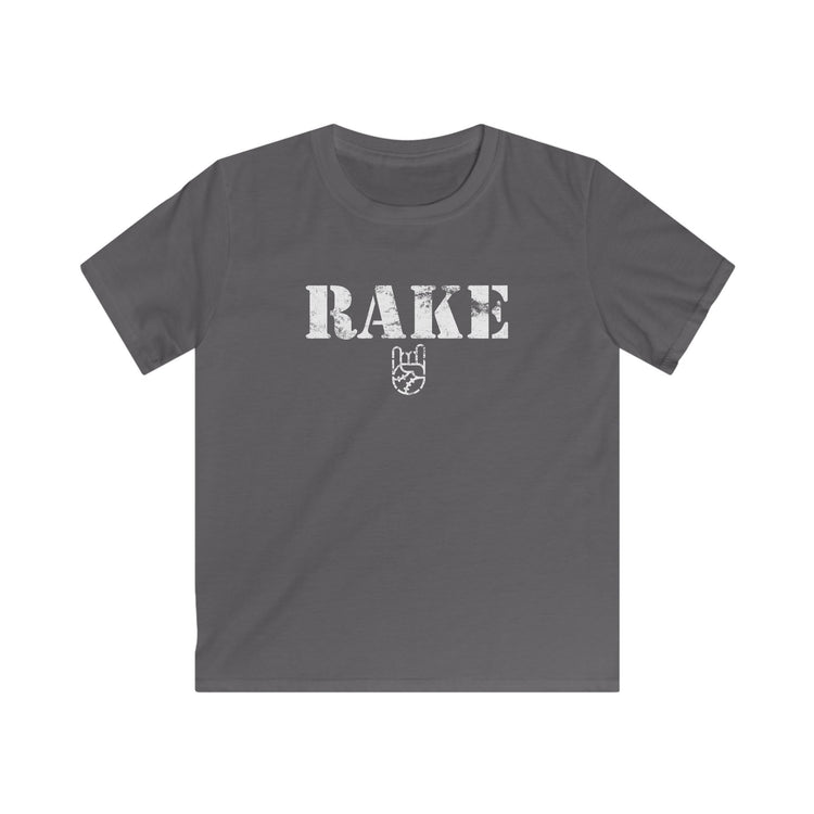 Kids Rake Stencil Tee - Rake Baseball Company - RAKE BASEBALL | BASEBALL T-SHIRT | BASEBALL CLOTHING | GOOD VIBES ONLY