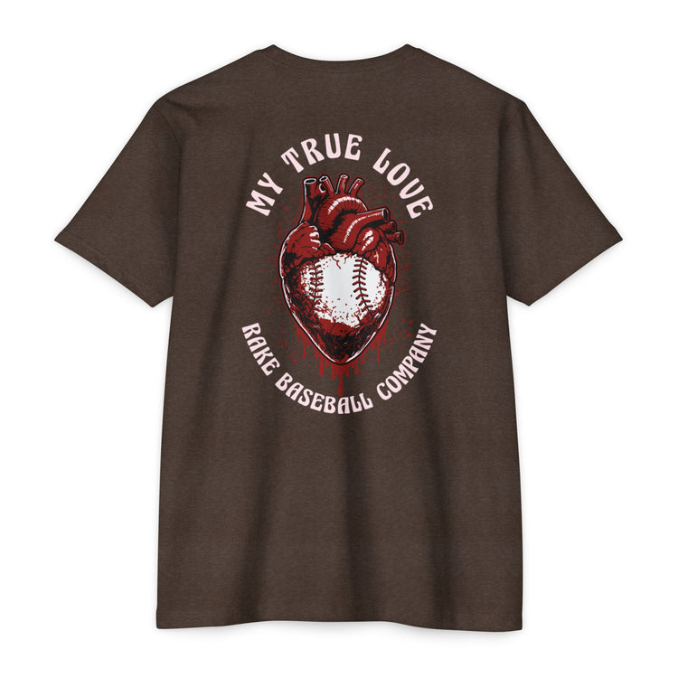 My True Love Baseball Tee - Rake Baseball Company - RAKE BASEBALL | BASEBALL T-SHIRT | BASEBALL CLOTHING | GOOD VIBES ONLY