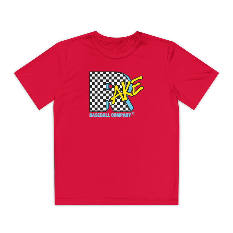 Kids Rake TV Dry Fit Tee - Rake Baseball Company - RAKE BASEBALL | BASEBALL T-SHIRT | BASEBALL CLOTHING | GOOD VIBES ONLY
