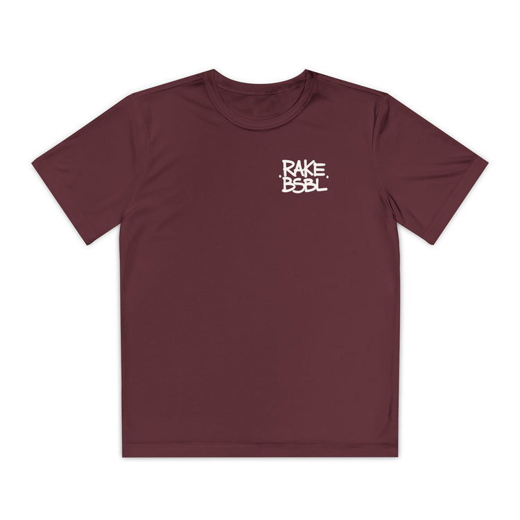 Kids Positive Mental Attitude Dry Fit Tee - Rake Baseball Company - RAKE BASEBALL | BASEBALL T-SHIRT | BASEBALL CLOTHING | GOOD VIBES ONLY