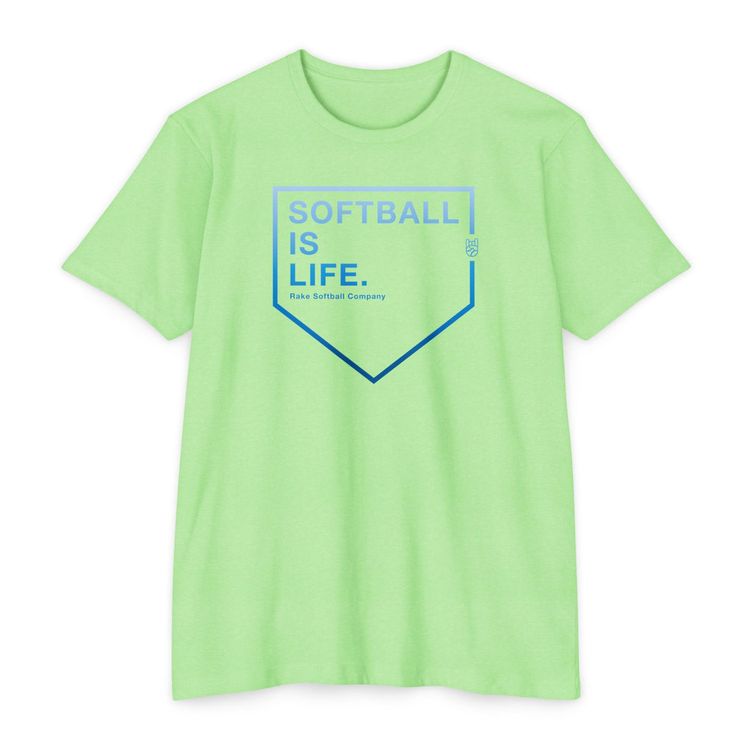 Softball Is Life Tee - Rake Baseball Company - RAKE BASEBALL | BASEBALL T-SHIRT | BASEBALL CLOTHING | GOOD VIBES ONLY