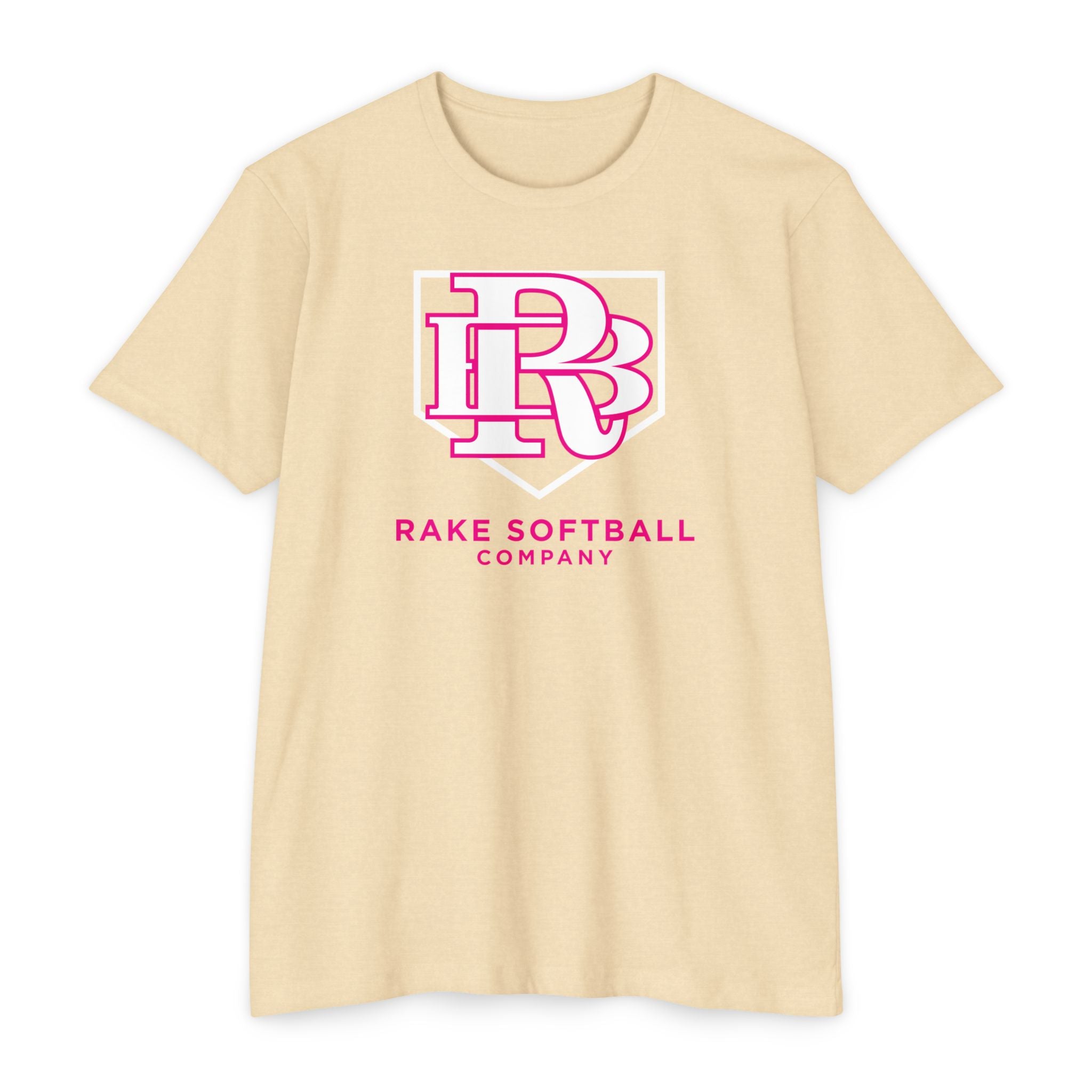 RB Homeplate Softball Tee - Rake Baseball Company - RAKE BASEBALL | BASEBALL T-SHIRT | BASEBALL CLOTHING | GOOD VIBES ONLY