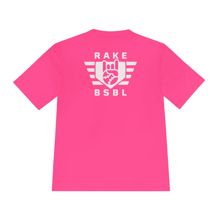 Rake Flag Dry Fit Tee - Rake Baseball Company - RAKE BASEBALL | BASEBALL T-SHIRT | BASEBALL CLOTHING | GOOD VIBES ONLY