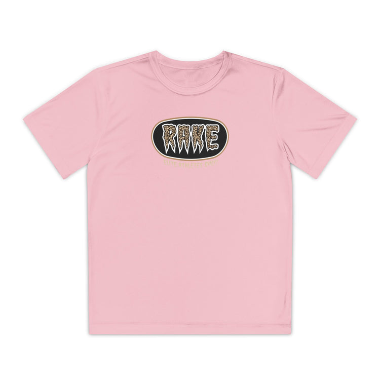 Kids Rake Cheetah Softball Company Dry Fit Tee - Rake Baseball Company - RAKE BASEBALL | BASEBALL T-SHIRT | BASEBALL CLOTHING | GOOD VIBES ONLY