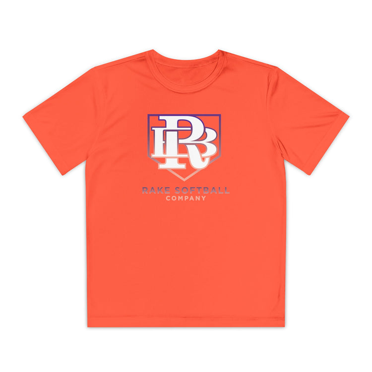 Kids RB Homeplate Softball Dry Fit Tee - Rake Baseball Company - RAKE BASEBALL | BASEBALL T-SHIRT | BASEBALL CLOTHING | GOOD VIBES ONLY