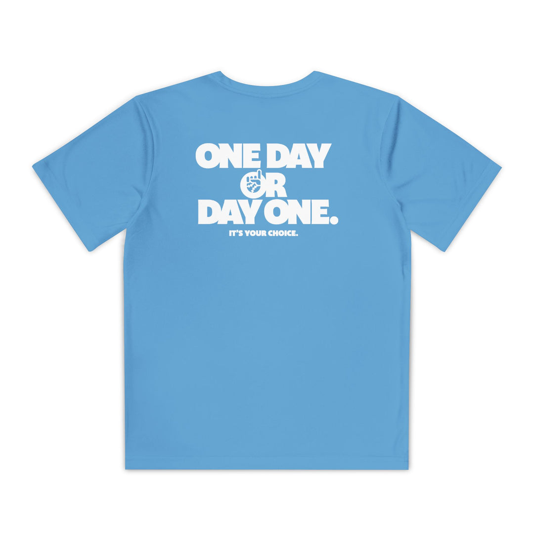 Kids One Day or Day One Dry Fit Tee - Rake Baseball Company - RAKE BASEBALL | BASEBALL T-SHIRT | BASEBALL CLOTHING | GOOD VIBES ONLY
