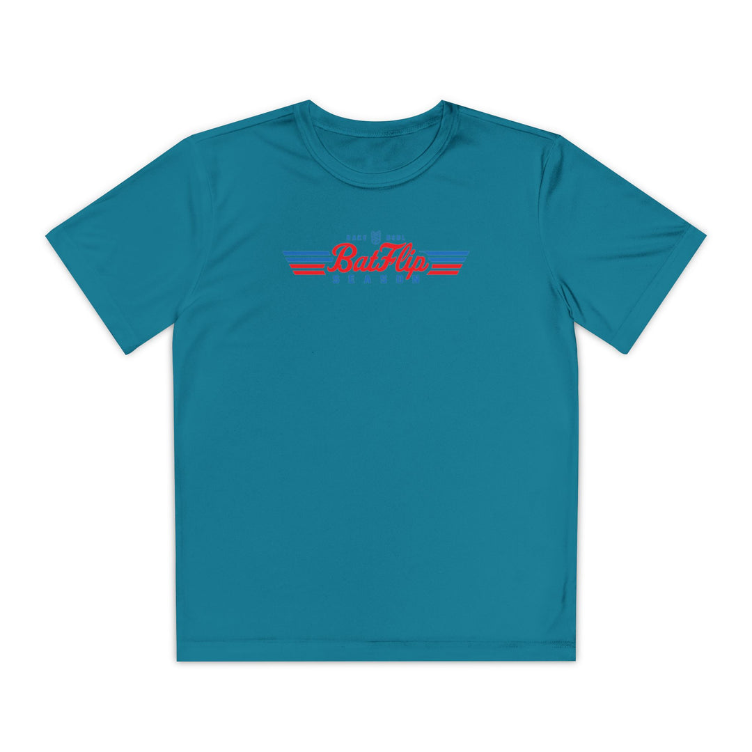 Kids Bat Flip Season Dry Fit Tee