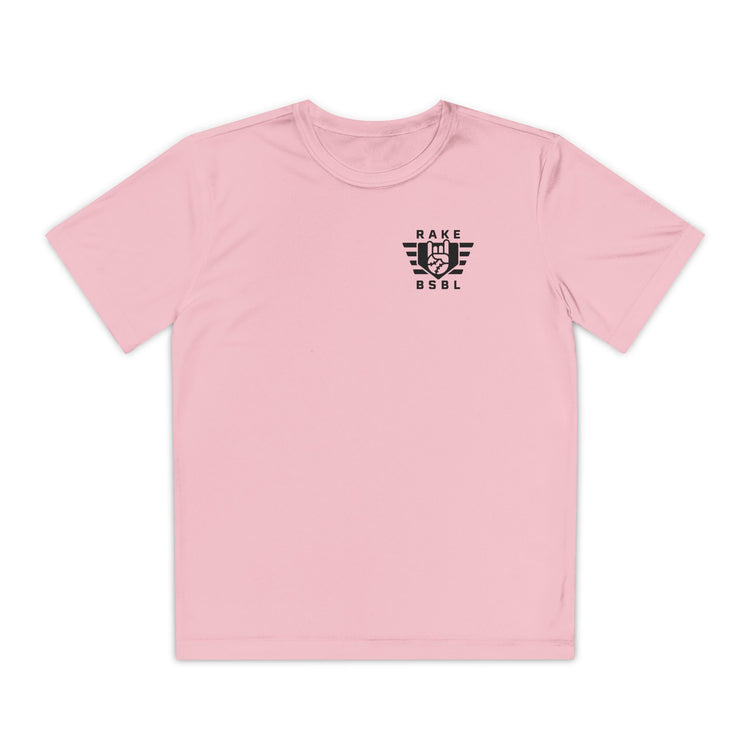 Kids Rake Flag Dry Fit Tee - Rake Baseball Company - RAKE BASEBALL | BASEBALL T-SHIRT | BASEBALL CLOTHING | GOOD VIBES ONLY