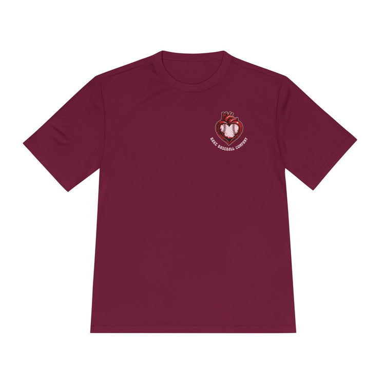 True Amor Baseball Dry Fit Tee - Rake Baseball Company - RAKE BASEBALL | BASEBALL T-SHIRT | BASEBALL CLOTHING | GOOD VIBES ONLY