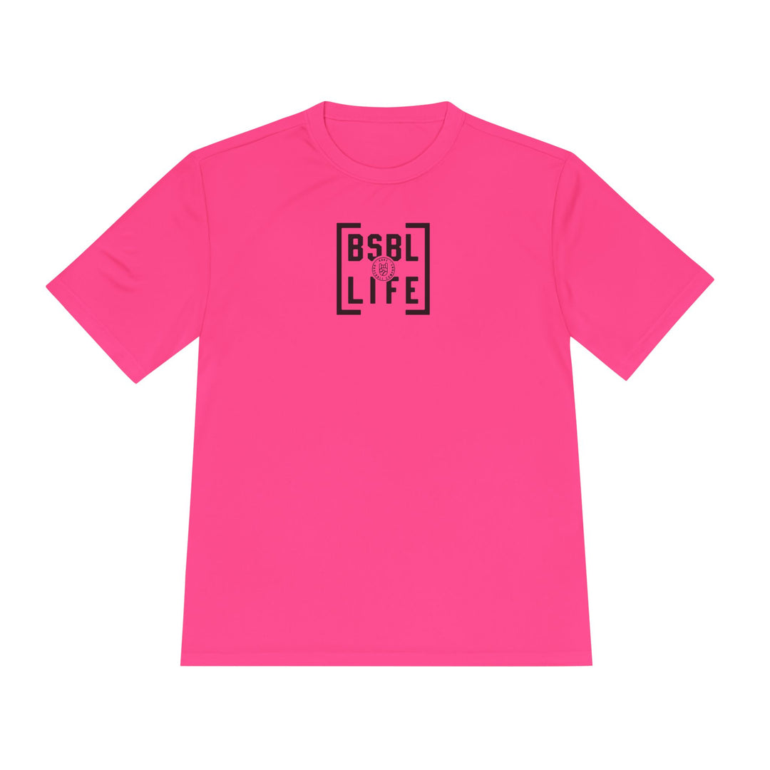 BSBL Life Dry Fit Tee - Rake Baseball Company - RAKE BASEBALL | BASEBALL T-SHIRT | BASEBALL CLOTHING | GOOD VIBES ONLY