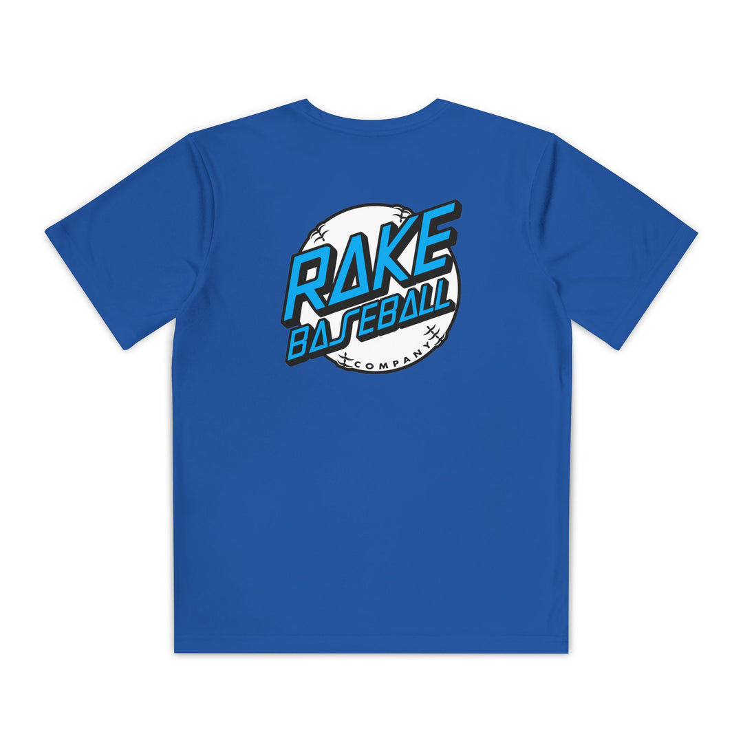 Kids Rake Dot Dry Fit Tee - Rake Baseball Company - RAKE BASEBALL | BASEBALL T-SHIRT | BASEBALL CLOTHING | GOOD VIBES ONLY