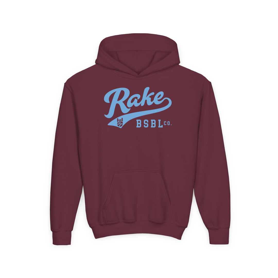 Kids Rake Script (Light Blue) Hoodie