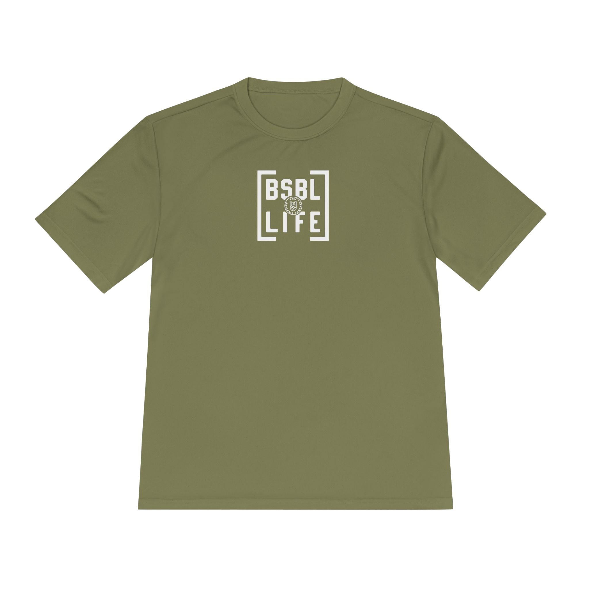 BSBL Life Dry Fit Tee - Rake Baseball Company - RAKE BASEBALL | BASEBALL T-SHIRT | BASEBALL CLOTHING | GOOD VIBES ONLY