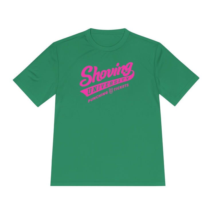 Shoving University Dry Fit Tee - Rake Baseball Company - RAKE BASEBALL | BASEBALL T-SHIRT | BASEBALL CLOTHING | GOOD VIBES ONLY