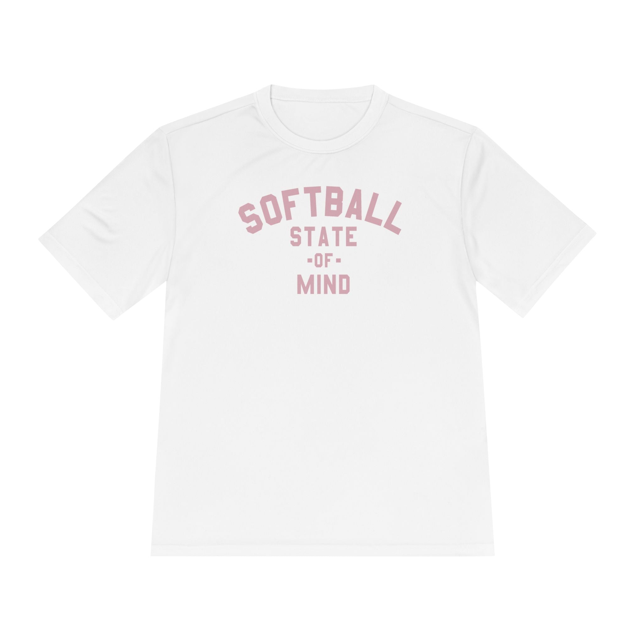 Softball State of Mind Dry Fit Tee - Rake Baseball Company - RAKE BASEBALL | BASEBALL T-SHIRT | BASEBALL CLOTHING | GOOD VIBES ONLY
