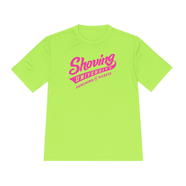 Shoving University Dry Fit Tee - Rake Baseball Company - RAKE BASEBALL | BASEBALL T-SHIRT | BASEBALL CLOTHING | GOOD VIBES ONLY