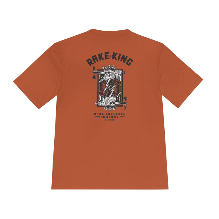Rake King Dry Fit Tee - Rake Baseball Company - RAKE BASEBALL | BASEBALL T-SHIRT | BASEBALL CLOTHING | GOOD VIBES ONLY
