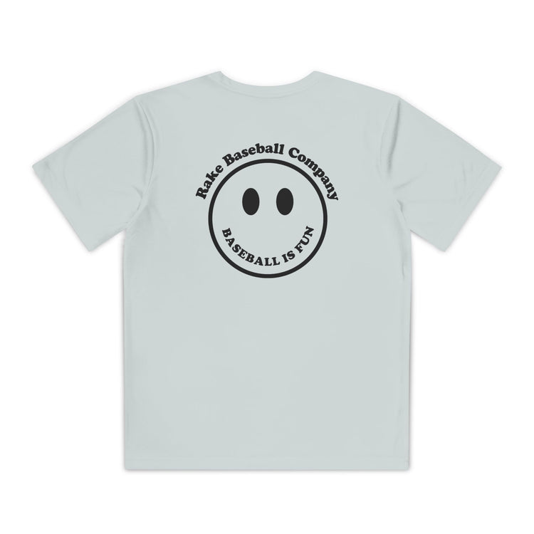 Kids Baseball Is Fun Dry Fit Tee - Rake Baseball Company - RAKE BASEBALL | BASEBALL T-SHIRT | BASEBALL CLOTHING | GOOD VIBES ONLY