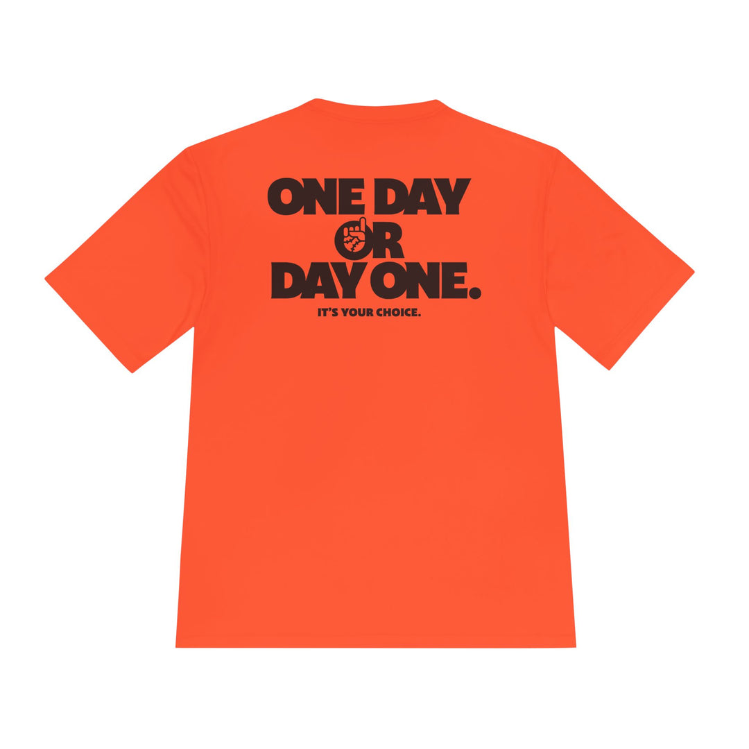 One Day or Day One Dry Fit Tee - Rake Baseball Company - RAKE BASEBALL | BASEBALL T-SHIRT | BASEBALL CLOTHING | GOOD VIBES ONLY
