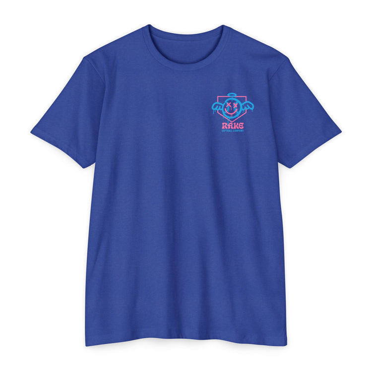She Angel Drip Softball Tee - Rake Baseball Company - RAKE BASEBALL | BASEBALL T-SHIRT | BASEBALL CLOTHING | GOOD VIBES ONLY