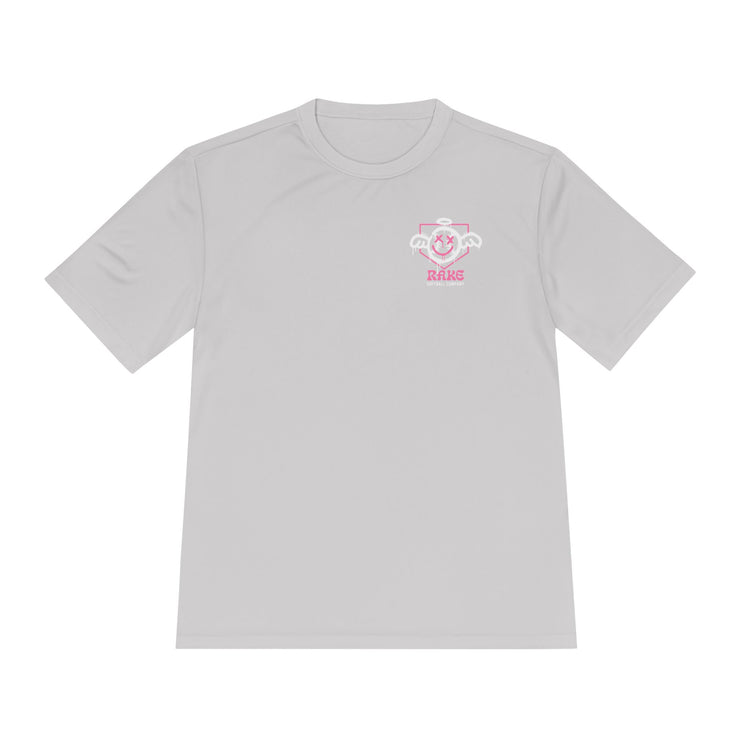 She Angel Drip Softball Dry Fit Tee - Rake Baseball Company - RAKE BASEBALL | BASEBALL T-SHIRT | BASEBALL CLOTHING | GOOD VIBES ONLY