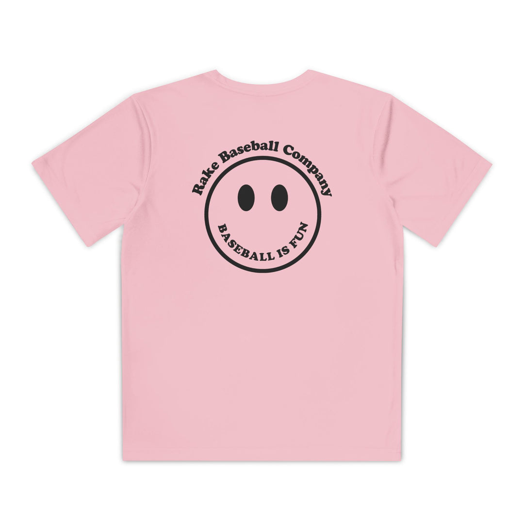 Kids Baseball Is Fun Dry Fit Tee - Rake Baseball Company - RAKE BASEBALL | BASEBALL T-SHIRT | BASEBALL CLOTHING | GOOD VIBES ONLY