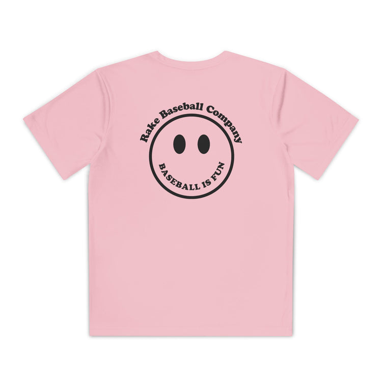 Kids Baseball Is Fun Dry Fit Tee - Rake Baseball Company - RAKE BASEBALL | BASEBALL T-SHIRT | BASEBALL CLOTHING | GOOD VIBES ONLY