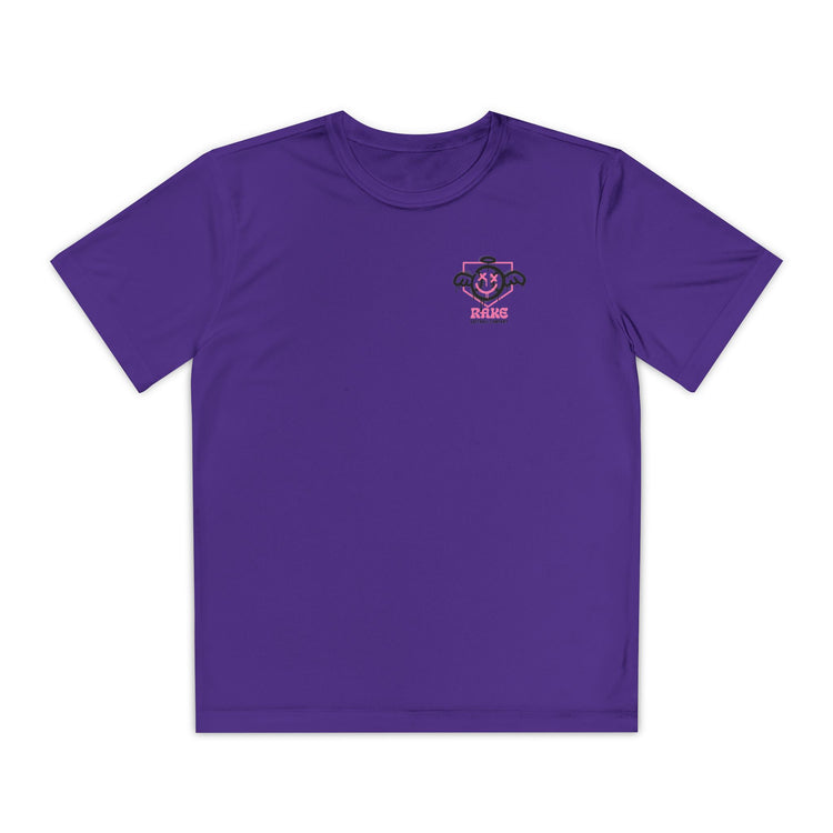 Kids She Angel Drip Softball Dry Fit Tee - Rake Baseball Company - RAKE BASEBALL | BASEBALL T-SHIRT | BASEBALL CLOTHING | GOOD VIBES ONLY