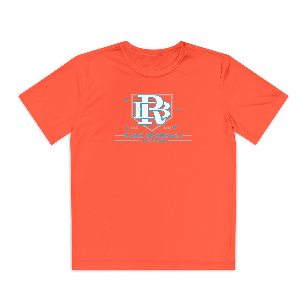Kids Rake Baseball Homeplate Tee Dry Fit Tee - Rake Baseball Company - RAKE BASEBALL | BASEBALL T-SHIRT | BASEBALL CLOTHING | GOOD VIBES ONLY