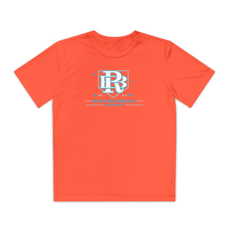 Kids Rake Baseball Homeplate Tee Dry Fit Tee - Rake Baseball Company - RAKE BASEBALL | BASEBALL T-SHIRT | BASEBALL CLOTHING | GOOD VIBES ONLY