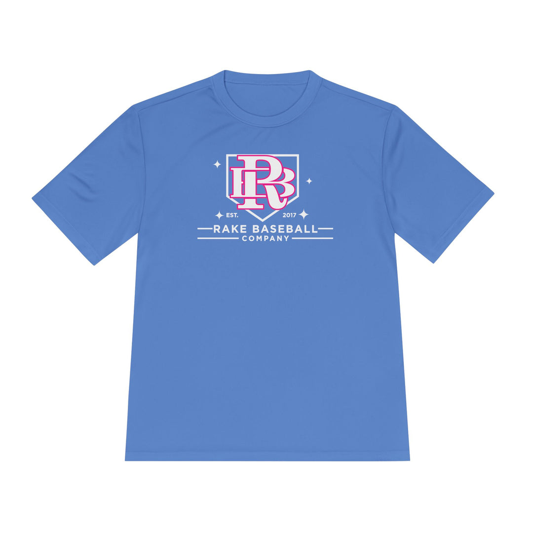 Rake Baseball Homeplate Tee Dry Fit Tee - Rake Baseball Company - RAKE BASEBALL | BASEBALL T-SHIRT | BASEBALL CLOTHING | GOOD VIBES ONLY