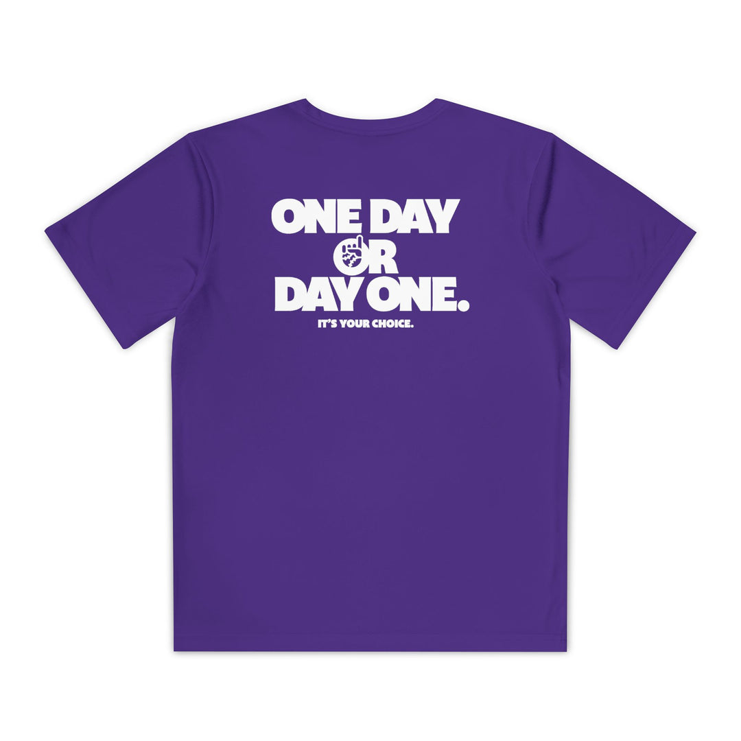 Kids One Day or Day One Dry Fit Tee - Rake Baseball Company - RAKE BASEBALL | BASEBALL T-SHIRT | BASEBALL CLOTHING | GOOD VIBES ONLY