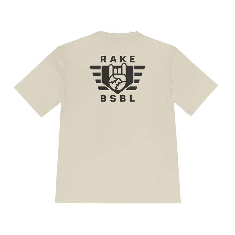 Rake Flag Dry Fit Tee - Rake Baseball Company - RAKE BASEBALL | BASEBALL T-SHIRT | BASEBALL CLOTHING | GOOD VIBES ONLY
