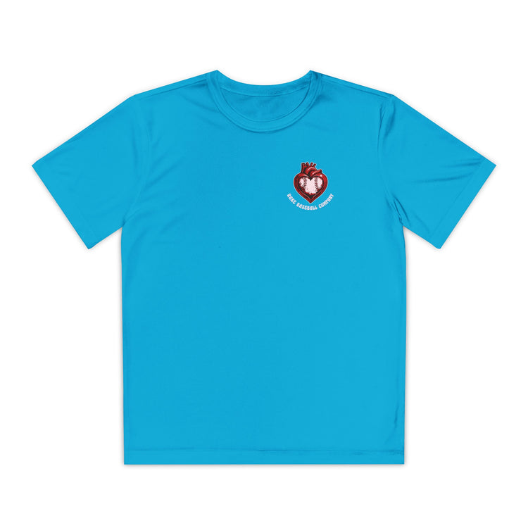 Kids True Amor Baseball Dry Fit Tee - Rake Baseball Company - RAKE BASEBALL | BASEBALL T-SHIRT | BASEBALL CLOTHING | GOOD VIBES ONLY