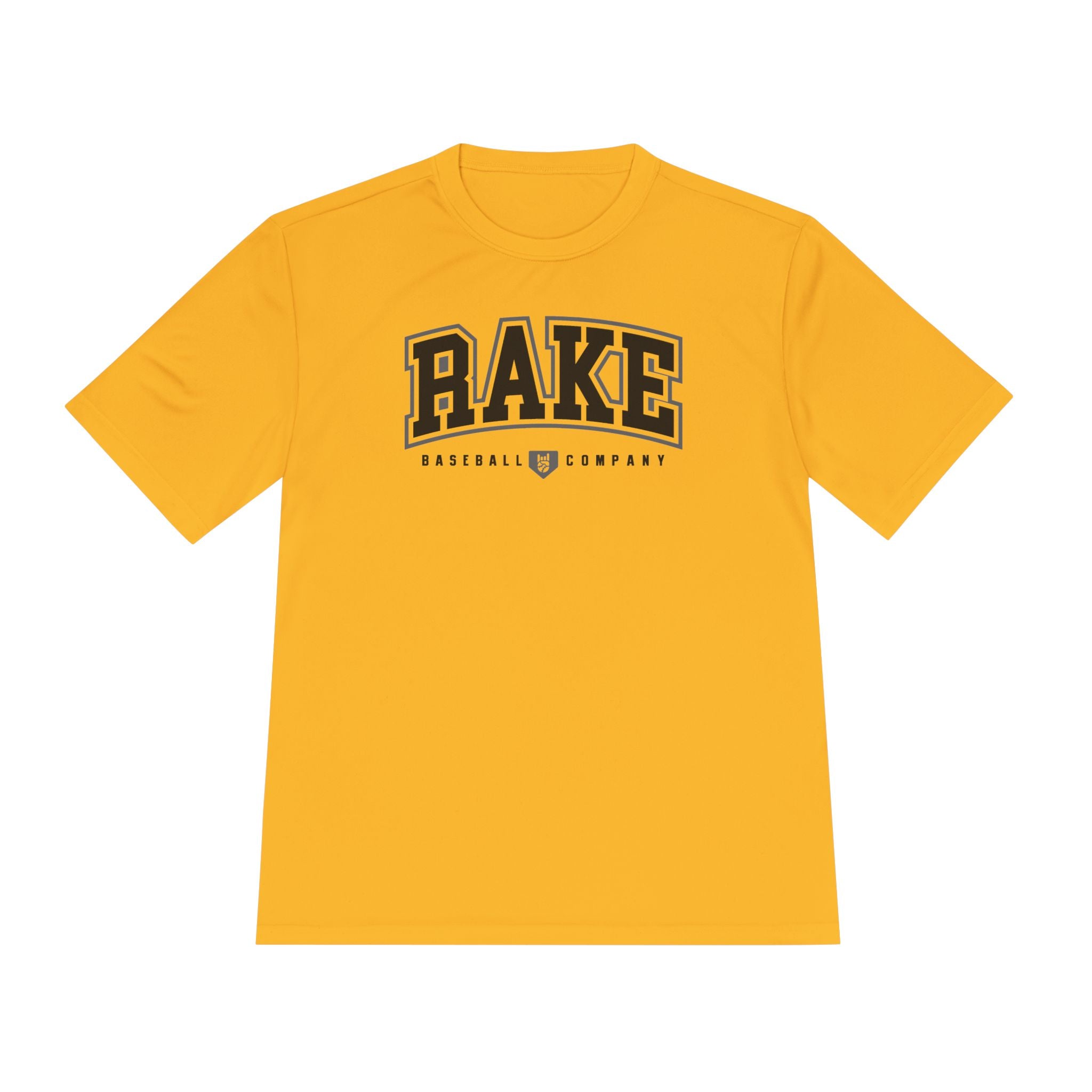 Rake Collegiate Baseball Dry Fit Tee - Rake Baseball Company - RAKE BASEBALL | BASEBALL T-SHIRT | BASEBALL CLOTHING | GOOD VIBES ONLY