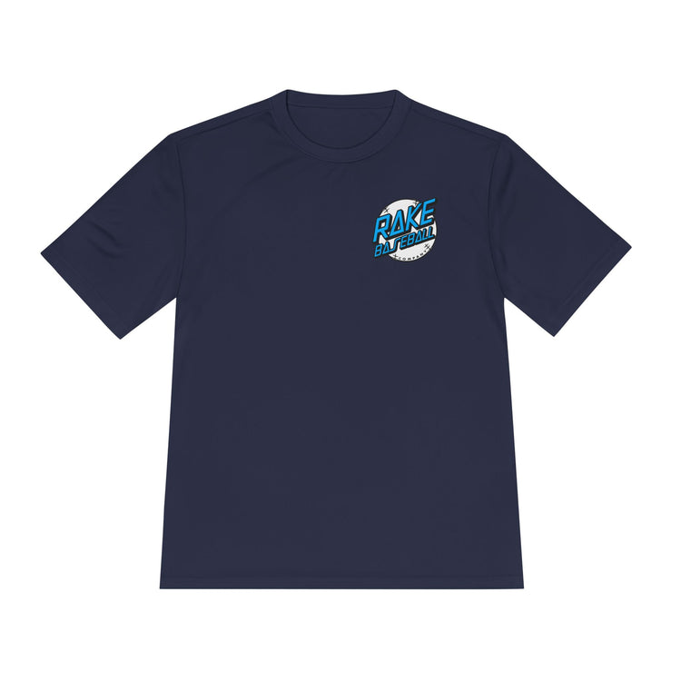 Rake Dot Dry Fit Tee - Rake Baseball Company - RAKE BASEBALL | BASEBALL T-SHIRT | BASEBALL CLOTHING | GOOD VIBES ONLY