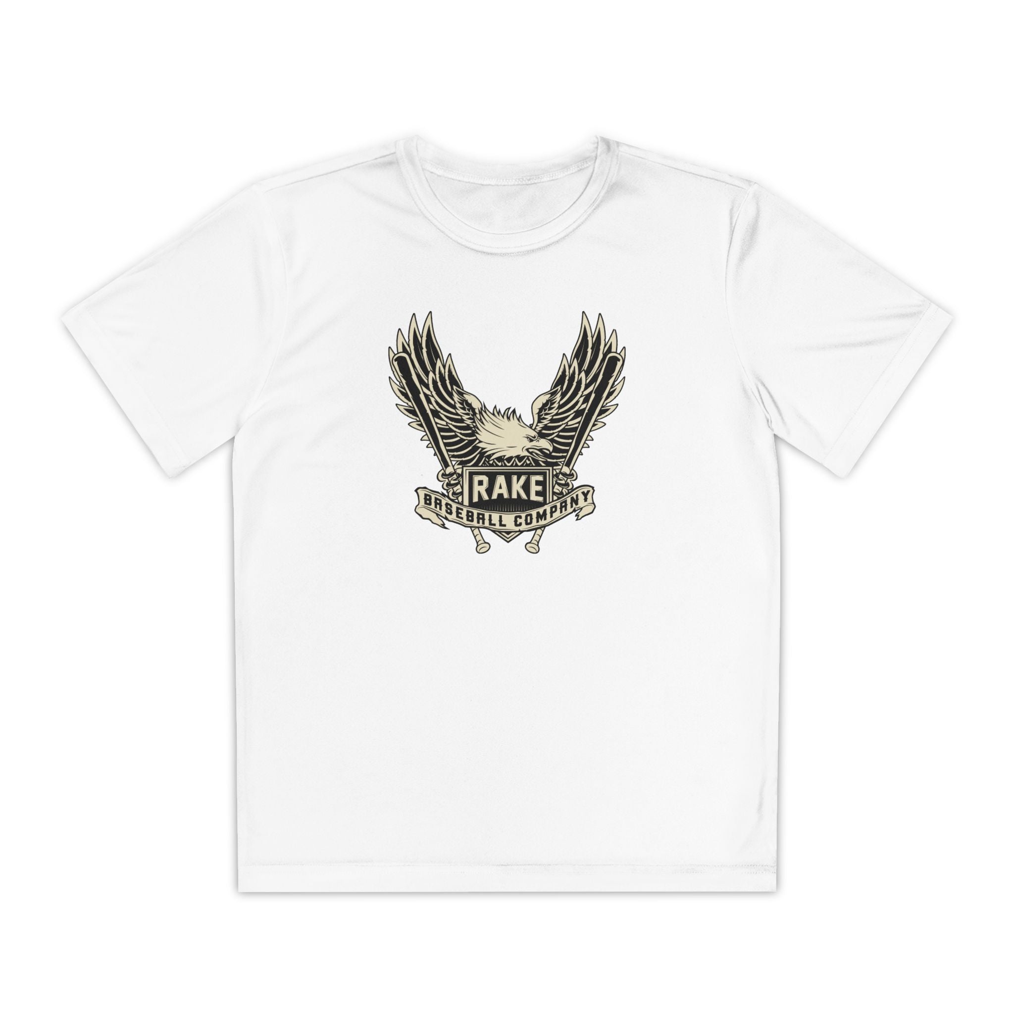 Kids Rake Eagle Dry Fit Tee - Rake Baseball Company - RAKE BASEBALL | BASEBALL T-SHIRT | BASEBALL CLOTHING | GOOD VIBES ONLY