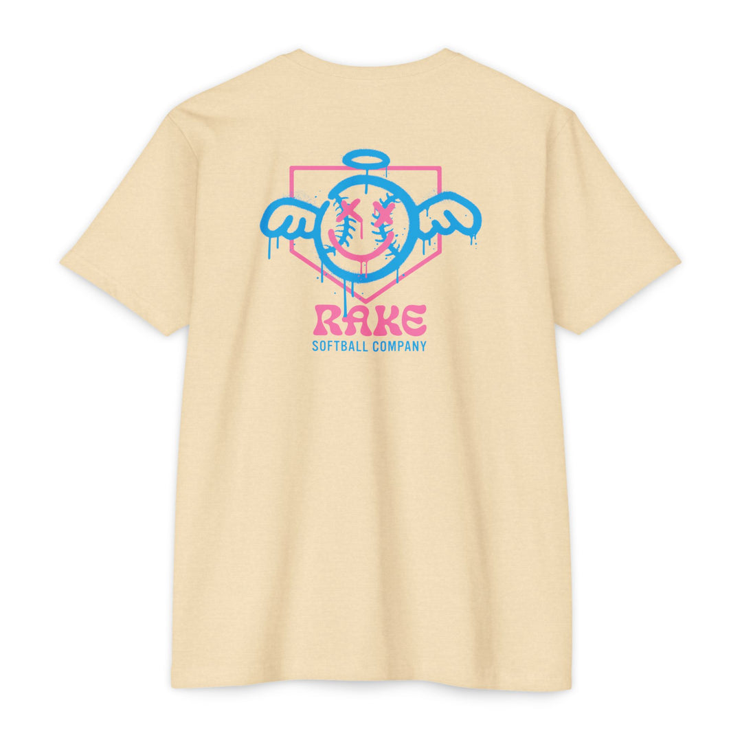 She Angel Drip Softball Tee - Rake Baseball Company - RAKE BASEBALL | BASEBALL T-SHIRT | BASEBALL CLOTHING | GOOD VIBES ONLY