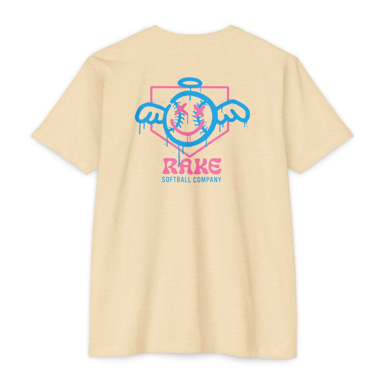 She Angel Drip Softball Tee - Rake Baseball Company - RAKE BASEBALL | BASEBALL T-SHIRT | BASEBALL CLOTHING | GOOD VIBES ONLY