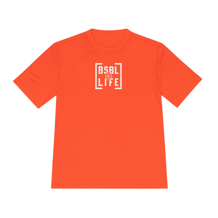 BSBL Life Dry Fit Tee - Rake Baseball Company - RAKE BASEBALL | BASEBALL T-SHIRT | BASEBALL CLOTHING | GOOD VIBES ONLY